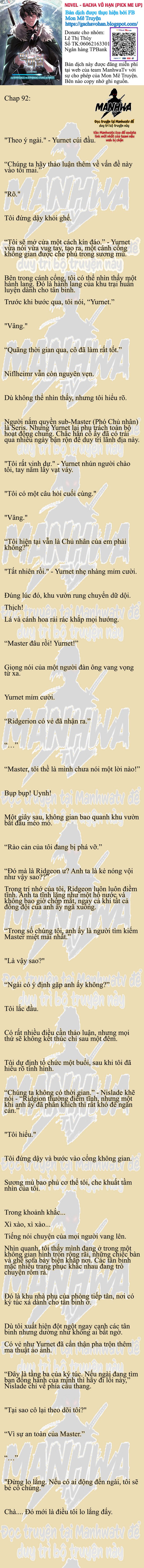 Đọc truyện [NOVEL] Gacha vô hạn - Chương 92